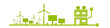 Erneuerbare Energie PV Anlage Windrad Strom Solar Haus Eigenheim Häuser Band Banner