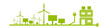 Band Banner Grün Windenergie Strom Solar PV Anlage Hintergrund