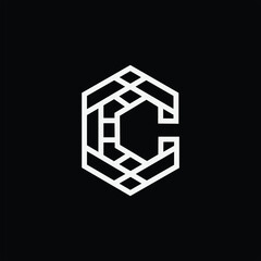 abstract letter c logo design