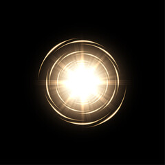 Aufkleber - Abstract sun glare translucent glow with a special light effect. Vector blur in the movement of glowing highlights. Sun. Light effect png	
