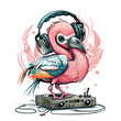 Flamingo Beats! Get grooving with this flamingo DJ!