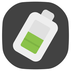 Canvas Print - battery flat icon