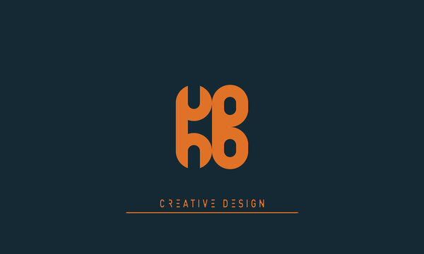 Alphabet letters Initials Monogram logo KB , BK
