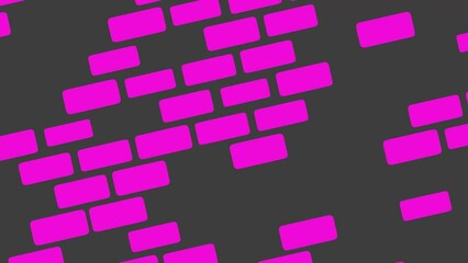Poster - An abstract form of footage or a short screensaver of appearing rectangles.