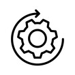 © Uswa KDT - Gear icon. workflow sign. vector illustration