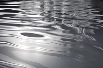 black and white abstract water ripples. Generative AI