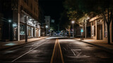 Fototapeta Londyn - City streets at night - Generative art