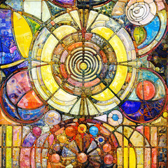 Wall Mural - The Meditations on Art Glass