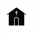 Church icon. Temple vector flat sign design. Church symbol pictogram. Church vector icon. UX UI icon