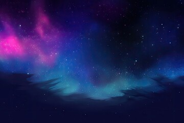 Wall Mural - Stars in space. AI generated art illustration.