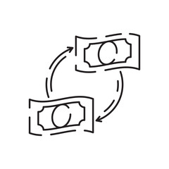 Poster - Money crime line icons. Fraud, Online thief and Steal cash set. Phishing robbery, launder money crime and tax offense line icons. Financial evasion, online fraud and wallet cash. Vector