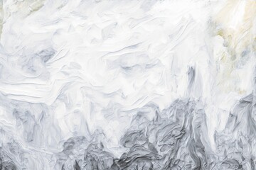 Canvas Print - Background of an abstract oil painting in white and grey. Generative AI