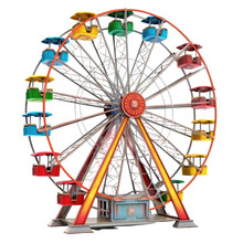 Ferris Wheel Isolated On Transparent Background, Generative Ai