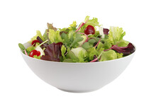 Fresh Salad In A Bowl Isolated On Transparent Background