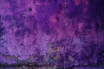 Sticker - detailed view of a purple painted wall with textured brush strokes. Generative AI