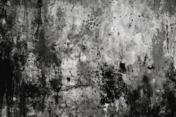 Poster - monochromatic wall with shadow patterns. generative ai