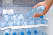 cold drinking water in the refrigerator