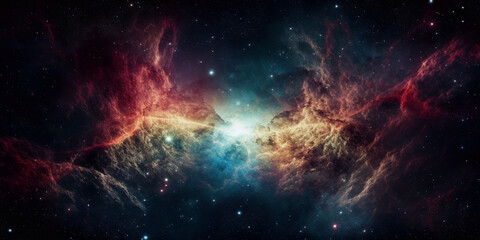 Wall Mural - space nebula background