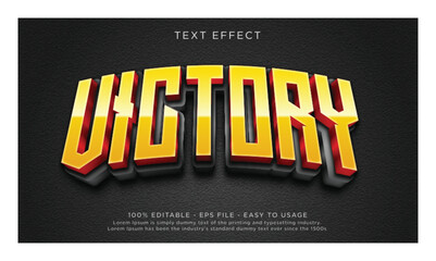 Aufkleber - Victory 3d editable text effect