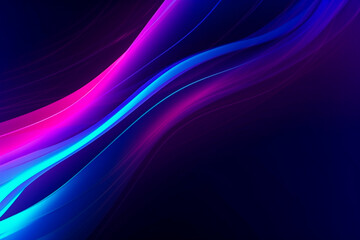 Fototapete - Colorful light burst and laser pointer for a modern abstract background with fast colors in the style of dark sky blue with copy space