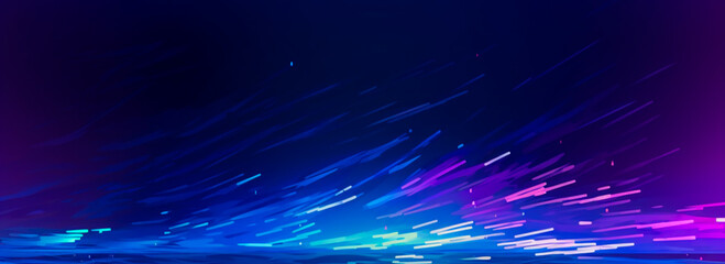 Fototapete - Colorful light burst and laser pointer for a modern abstract background with fast colors in the style of dark sky blue with copy space