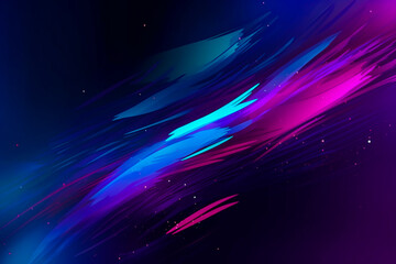 Fototapete - Colorful light burst and laser pointer for a modern abstract background with fast colors in the style of dark sky blue with copy space