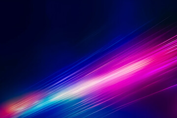 Fototapete - Colorful light burst and laser pointer for a modern abstract background with fast colors in the style of dark sky blue with copy space
