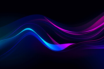 Fototapete - Colorful light burst and laser pointer for a modern abstract background with fast colors in the style of dark sky blue with copy space