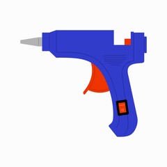 Wall Mural - Thermal glue gun vector color object