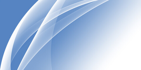 Leinwandbilder - Modern simple light blue and white abstract graphic design banner pattern background template with wave shapes