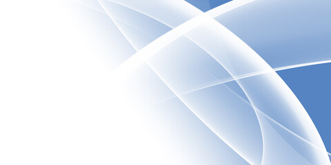 Leinwandbilder - Modern simple light blue and white abstract graphic design banner pattern background template with wave shapes