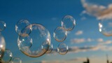 Fototapeta Łazienka - bubbles and sky