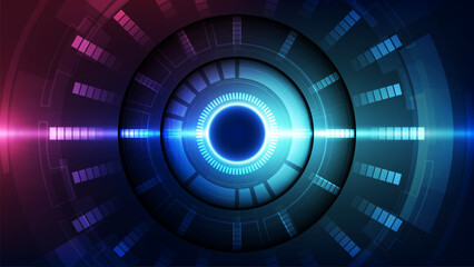 Poster - Abstract technology background. Futuristic interface. Graphic concept for your design