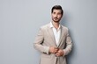 © SHOTPRIME STUDIO - man beige happy business fashion handsome smiling portrait copyspace businessman suit