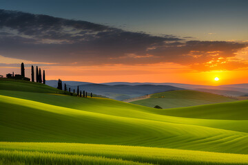 Wall Mural - Countryside near Pienza, Tuscany, Italy