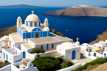 Wall Mural - Greek orthodox church