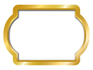 Wall Mural -  decorative frames banner label collection png transparent background transform Your designs with gold frame