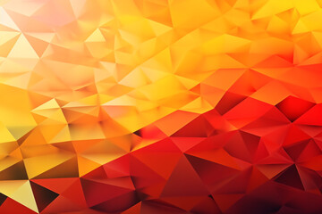Poster - Yellow-orange red-brown abstract background,  Generative AI	