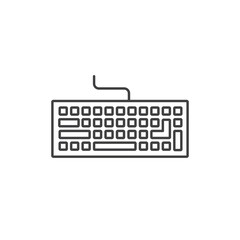 Fototapete - Keyboard vector icon. Keyboard linear flat sign design. Keyboard symbol pictogram. UX UI icon
