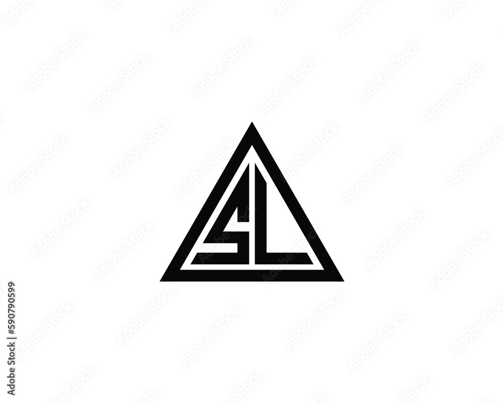 Sl Icon File SL Logo design vector template Stock Vector | Adobe Stock