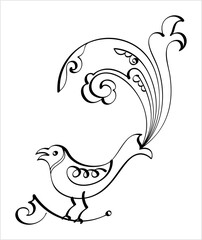 Poster - Bird Hand Drawn Pen Ink Style M_2304001