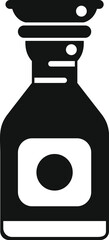 Poster - Sushi soy sauce icon simple vector. Food fish. Cooking menu