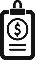 Poster - Money board icon simple vector. Bank finance. Coin deposit