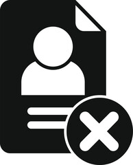 Poster - data user icon simple vector. digital device. trash cyber