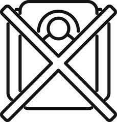 Poster - Blacklist icon outline vector. Business user. Data digital