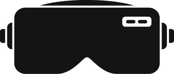Poster - cyber headset icon simple vector. digital device. gamer simulation