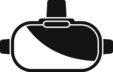 Poster - computer vr headset icon simple vector. video digital. ar experience