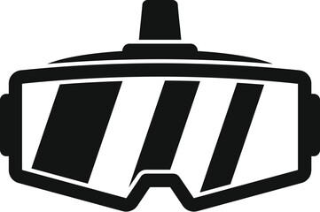 Poster - virtual reality icon simple vector. vr headset. cyber view