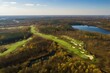 Wide Angle Golf Course Sky View Generative AI