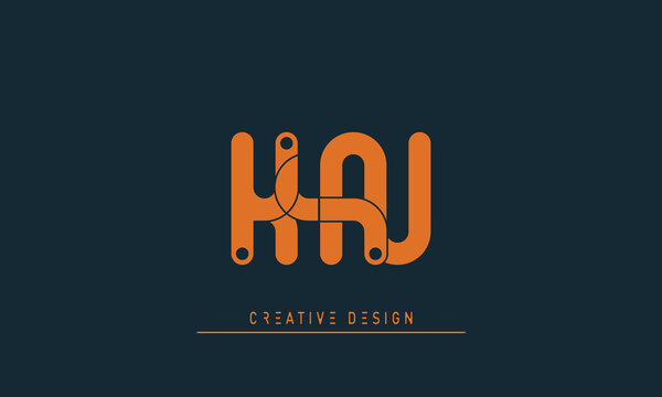 Alphabet letters Initials Monogram logo KN , NK